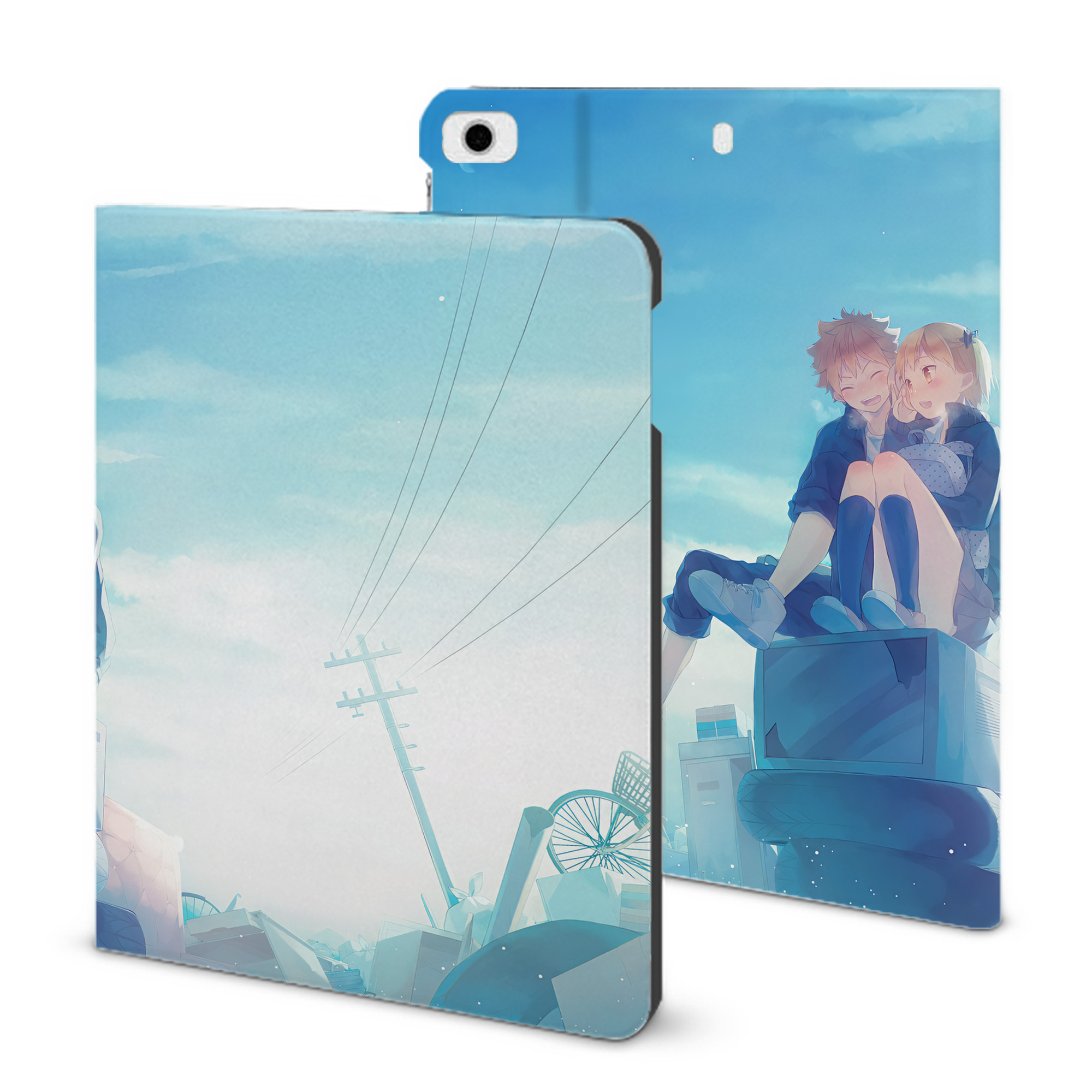 （画像用） ハイキュー!! Haikyu!! IPad ケース ブック型 PUレザー TPU 耐衝撃 軽量 薄型 ペン収納なし 全面保護 IPad 各モデル対応